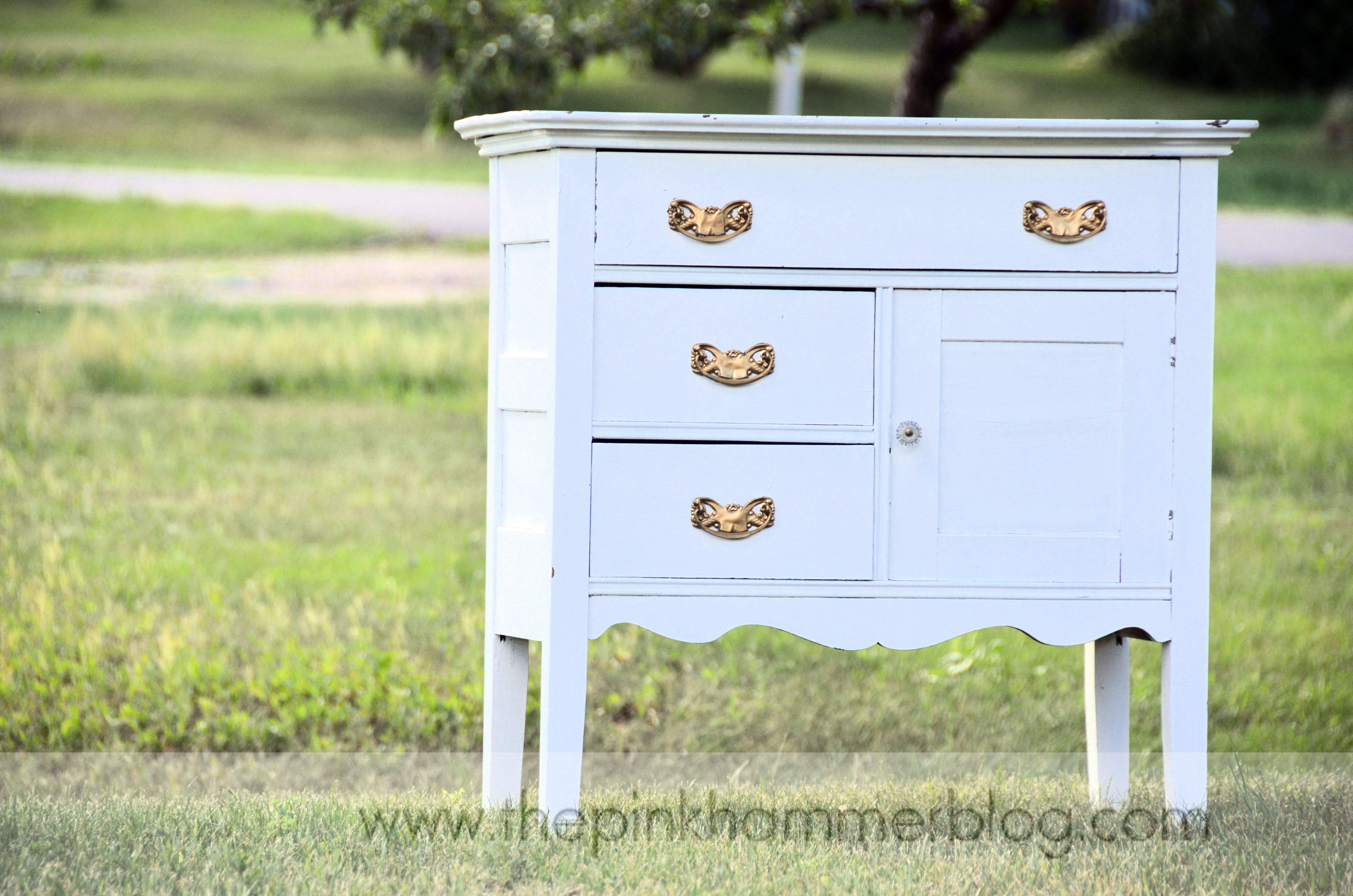 Distressed office dresser re-do | DIY by The Pink Hammer blog ...